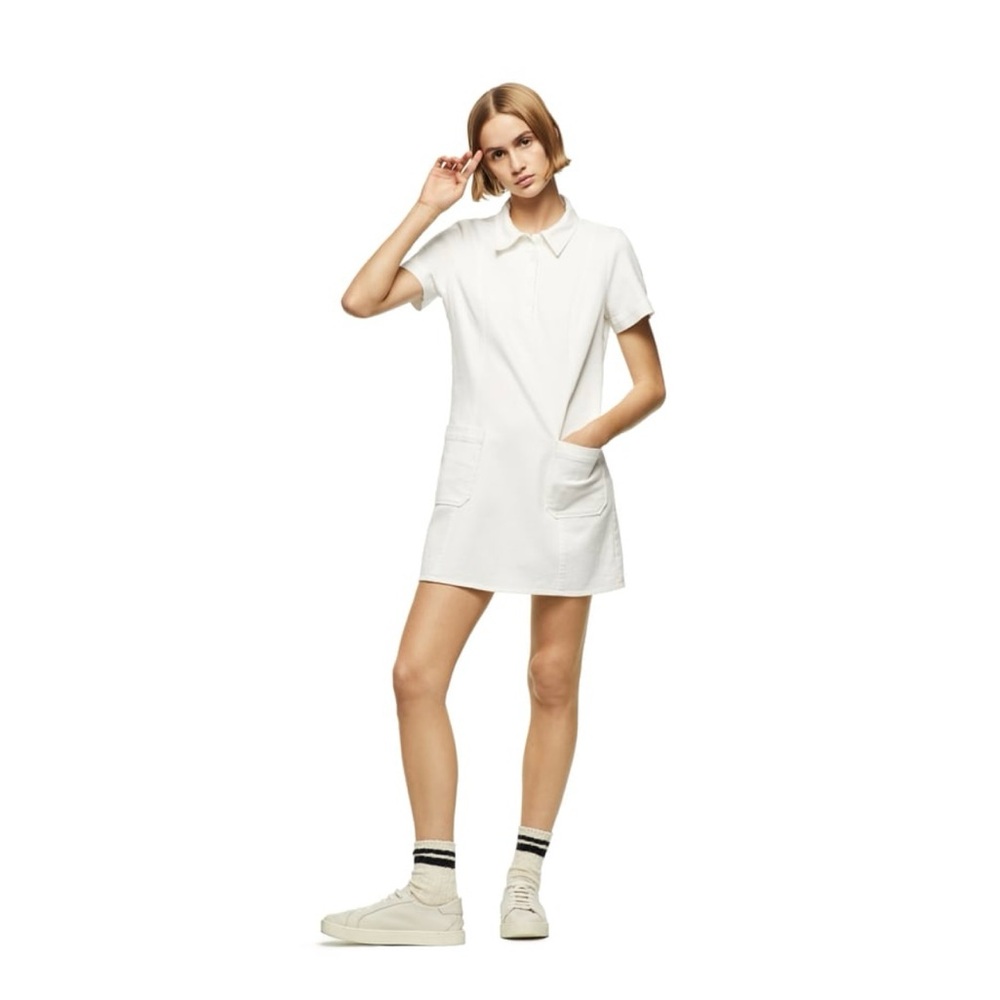 Zara Polo Dress in Oyster (SZ M)